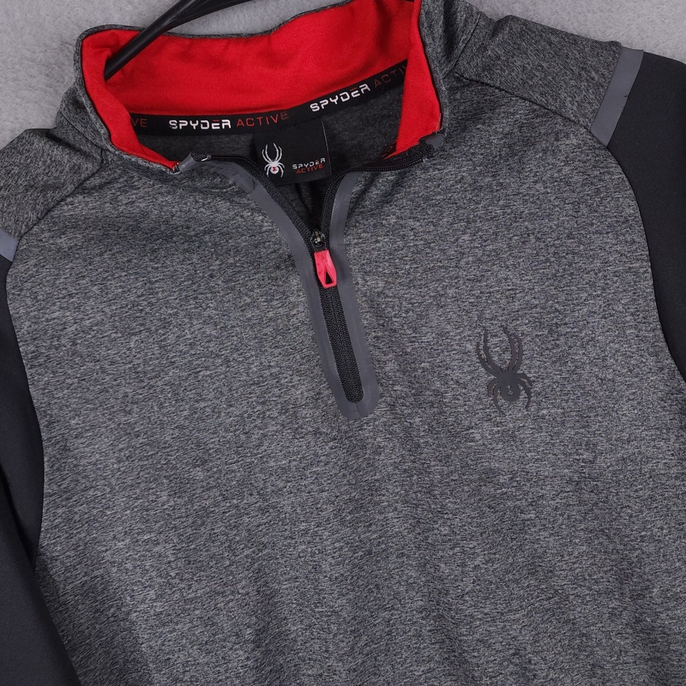 Spyder Active Wear Mens Small 1/4 Zip Pullover Jacket Fishing‎ Beach SPM816MS